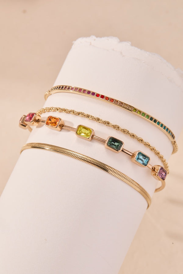 Alex And Ani Rainbow Ombre Pave Bolo