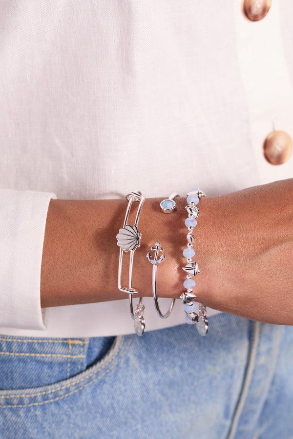 Alex And Ani Sailboat Beaded Bangle