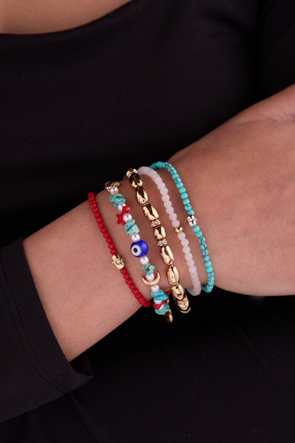 Alex And Ani Star Moonstone Mini Stretch Bracelet