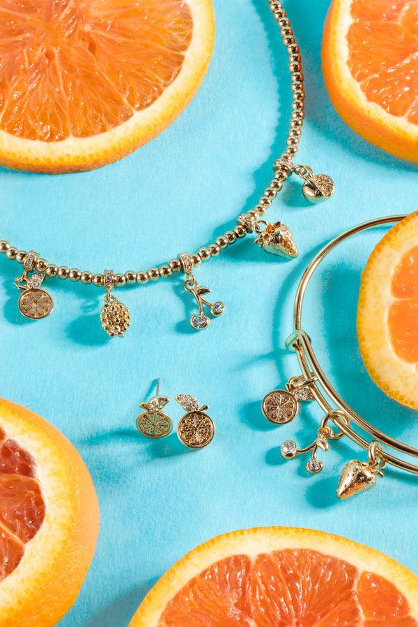 Alex And Ani Summer Fruits Charm Bangle