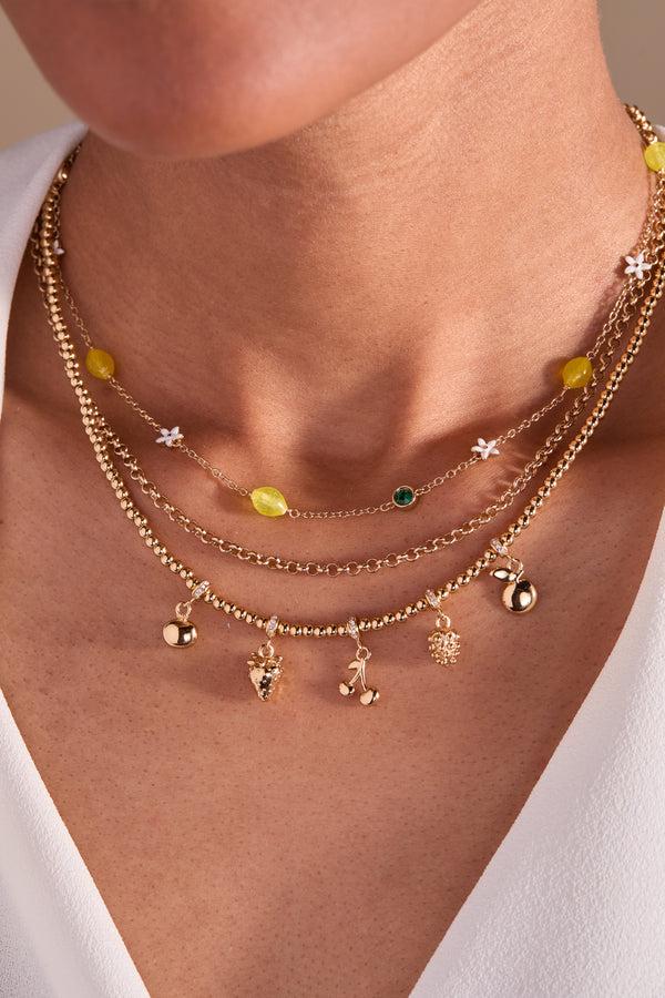 Alex And Ani Summer Fruits Charm Necklace