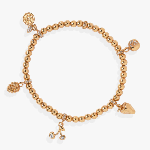 Alex And Ani Summer Fruits Charm Stretch Bracelet