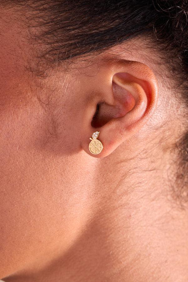 Alex And Ani Summer Fruits Orange Slice Stud