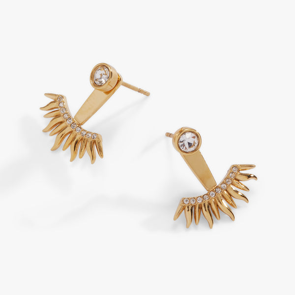 Alex And Ani Sun Ray Ear Jacket Earrings