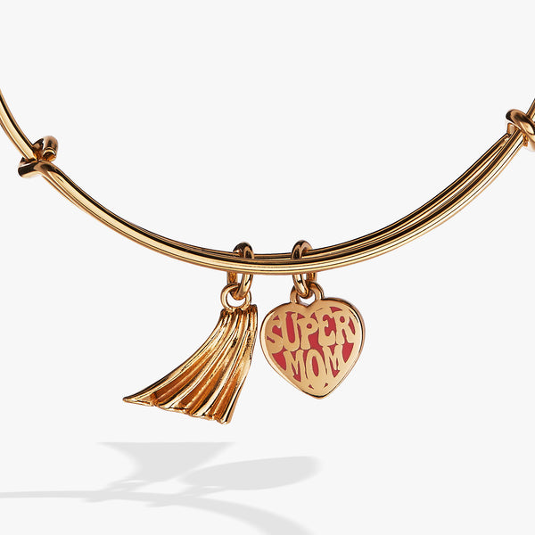Alex And Ani “Super Mom” Duo-Charm Bangle