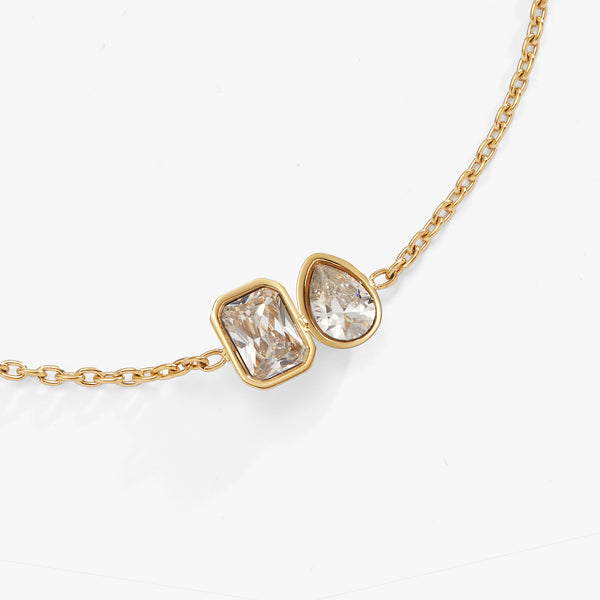 Alex And Ani Toi Et Moi Two Stone Bracelet