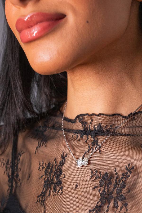 Alex And Ani Toi Et Moi Two Stone Necklace