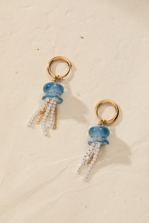Alex And Ani Whimsical Jellyfish Huggie Hoops