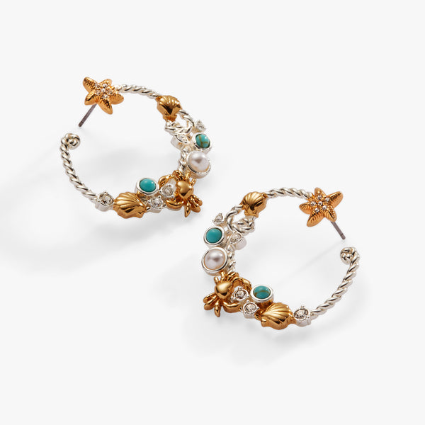 Alex And Ani Whimsical Seaside Rope Hoop Earring