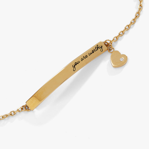 Alex And Ani “You Are Worthy” Inline Bracelet