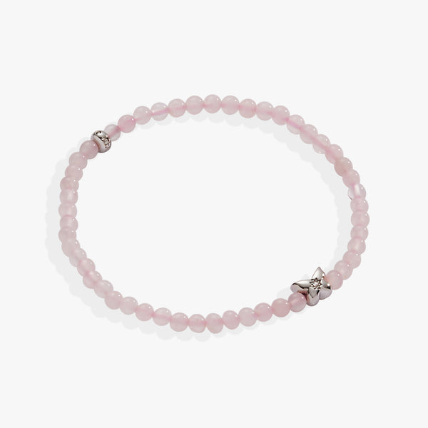 alex and ani Butterfly Rose Quartz Mini Stretch Bracelet