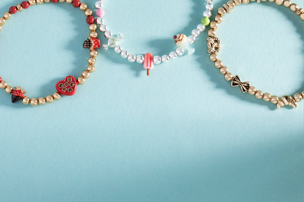 Alex And Ani “Carbs Are My Love Language” Beaded Stretch Bracelet