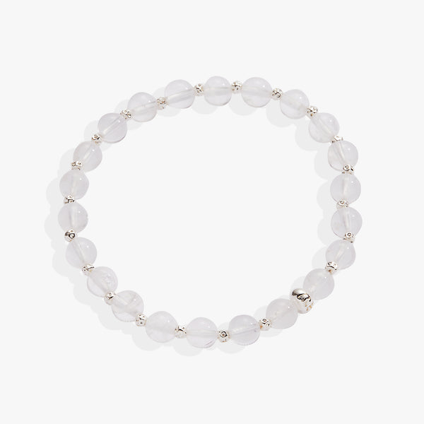 alex and ani Clear Quartz Healing Stone Stretch Bracelet