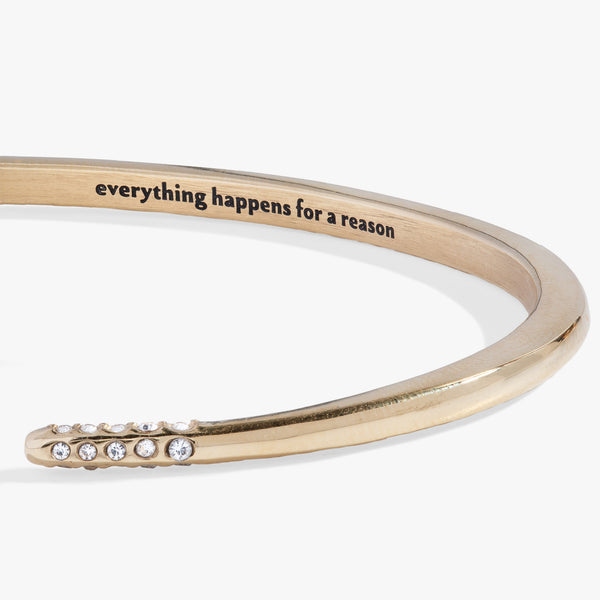 Alex And Ani “Everything Happens For A Reason” Open Tusk Cuff Bracelet