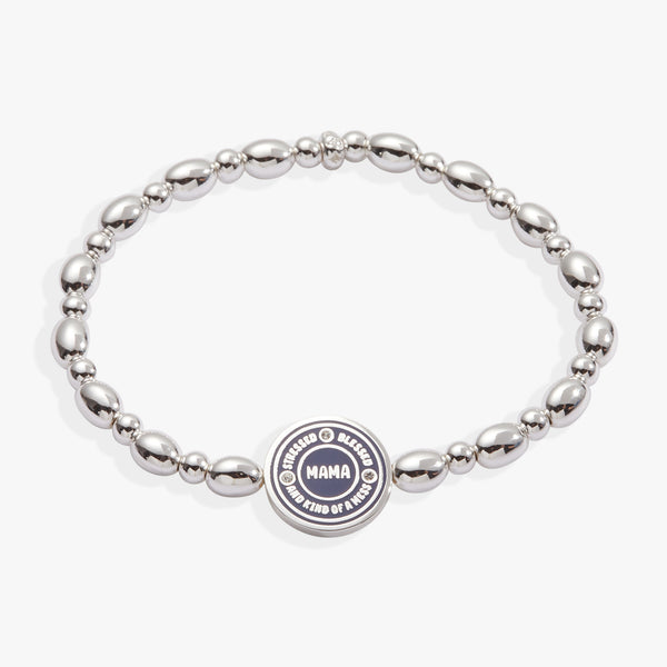 Alex And Ani “Mama — Stressed Blessed And Kind Of A Mess” Stretch Bracelet