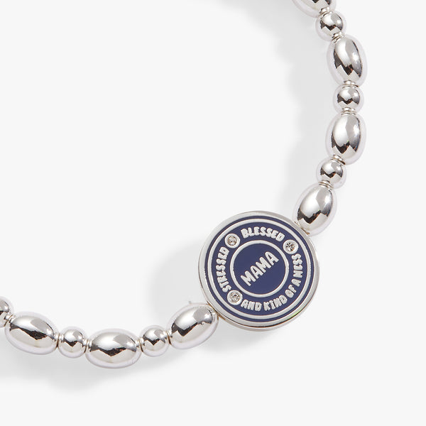 alex and ani “Mama — Stressed Blessed and Kind of a Mess” Stretch Bracelet