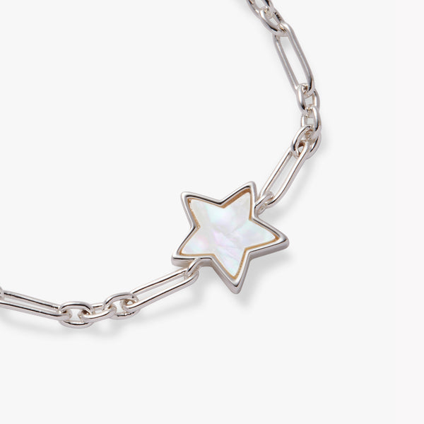 Alex And Ani Mother Of Pearl Star Adjustable Bracelet