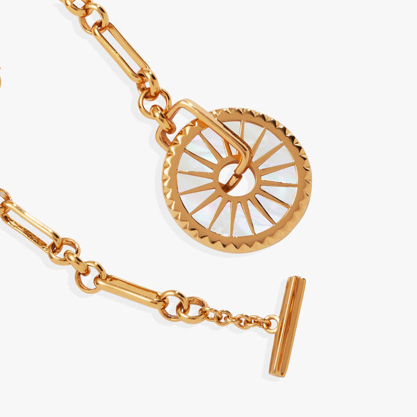 Alex And Ani Mother Of Pearl Starburst Toggle Bracelet