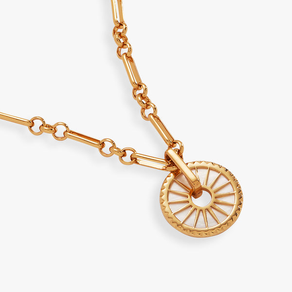 Alex And Ani Mother Of Pearl Starburst Toggle Necklace