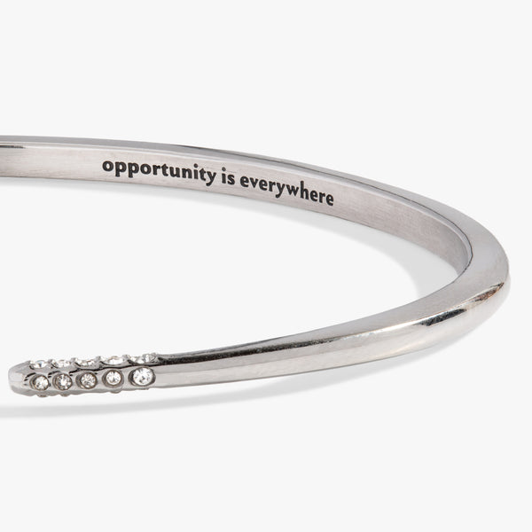 Alex And Ani "Opportunity Is Everywhere” Open Tusk Cuff Bracelet