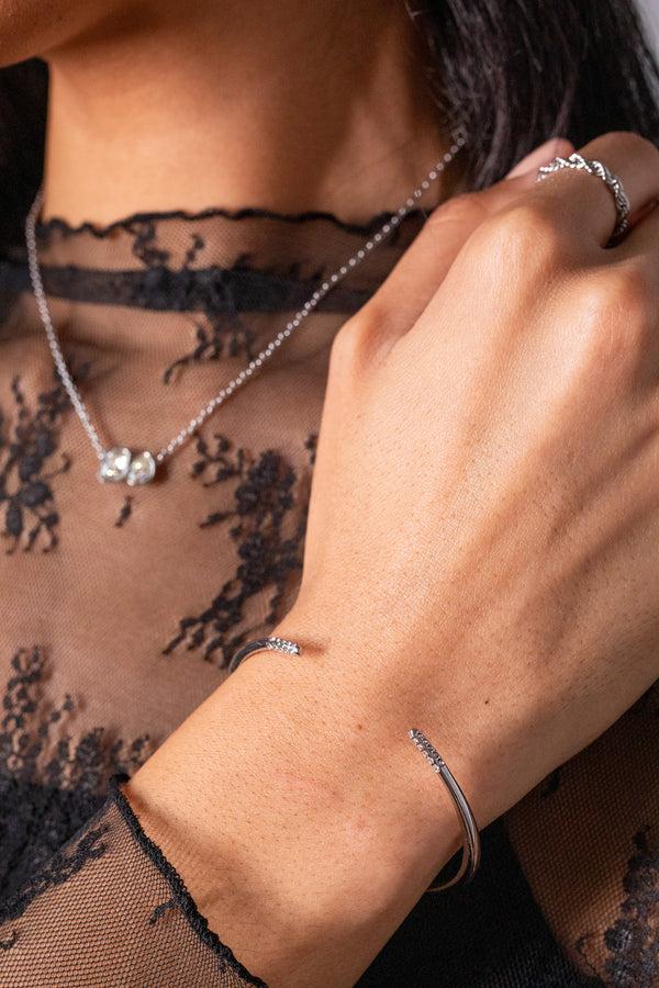 Alex And Ani "Opportunity Is Everywhere” Open Tusk Cuff Bracelet