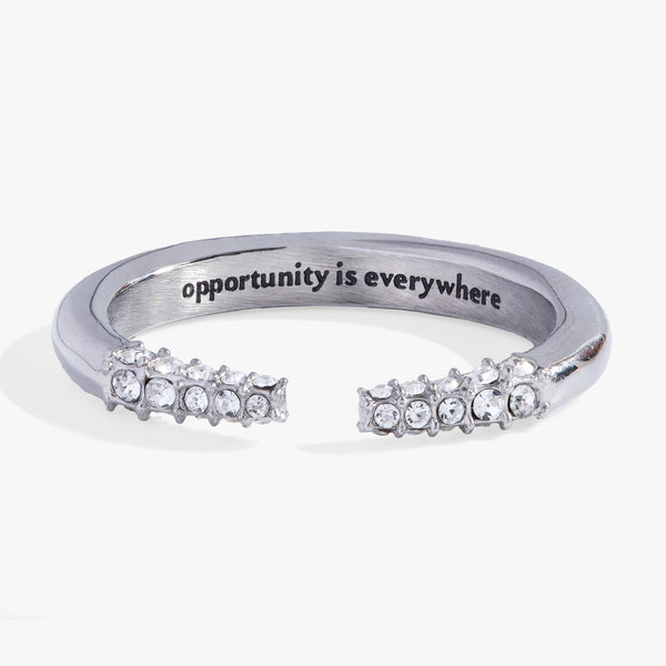 alex and ani “Opportunity is Everywhere” Open Tusk Ring