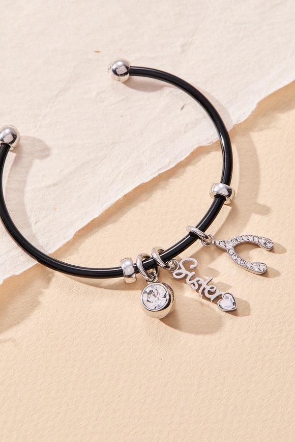 Alex And Ani 'Sister' Elongated Interchangeable Charm