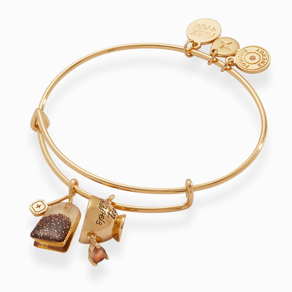 Alex And Ani 'Spill The Tea' Cup & Tea Bag Charm Bangle