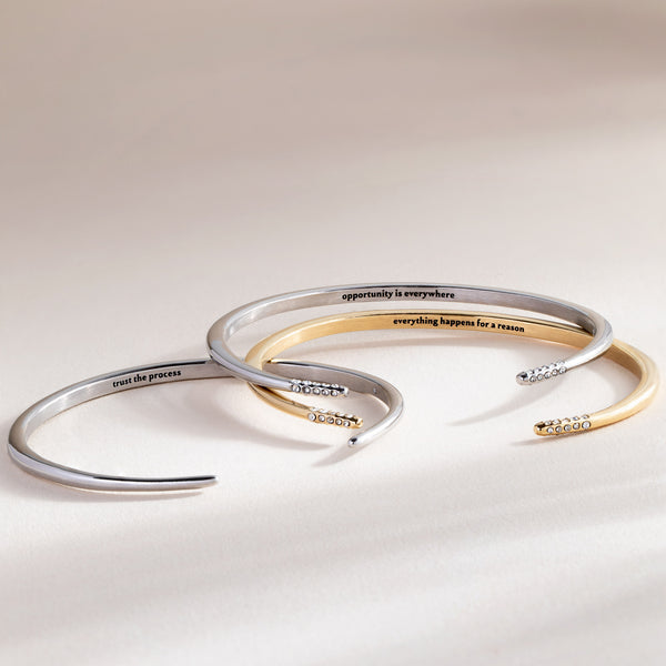 Alex And Ani “Trust The Process” Open Tusk Cuff Bracelet