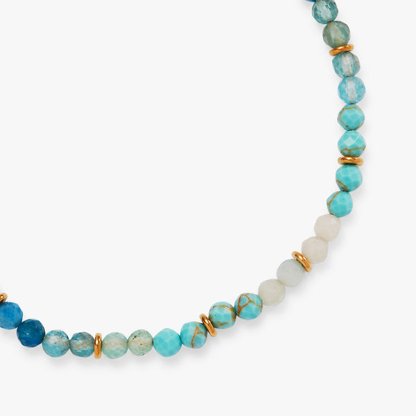 Alex And Ani Turquoise Ombre Semi-Precious Beaded Anklet