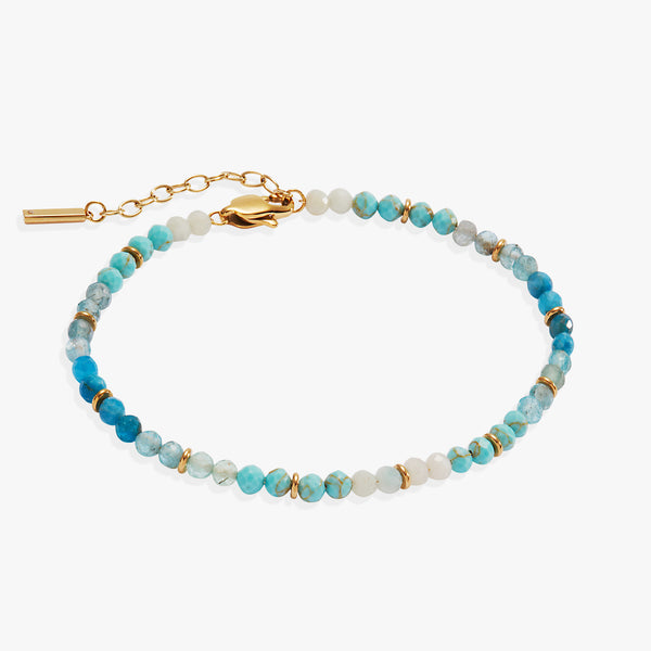 alex and ani Turquoise Ombre Semi-Precious Beaded Anklet
