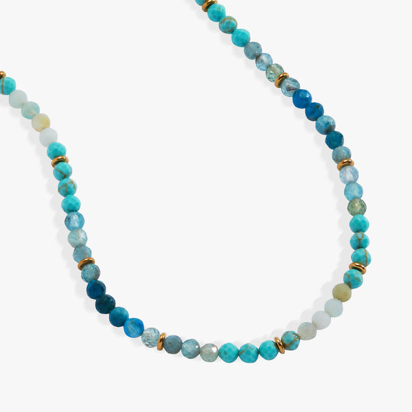 Alex And Ani Turquoise Ombre Semi-Precious Beaded Necklace