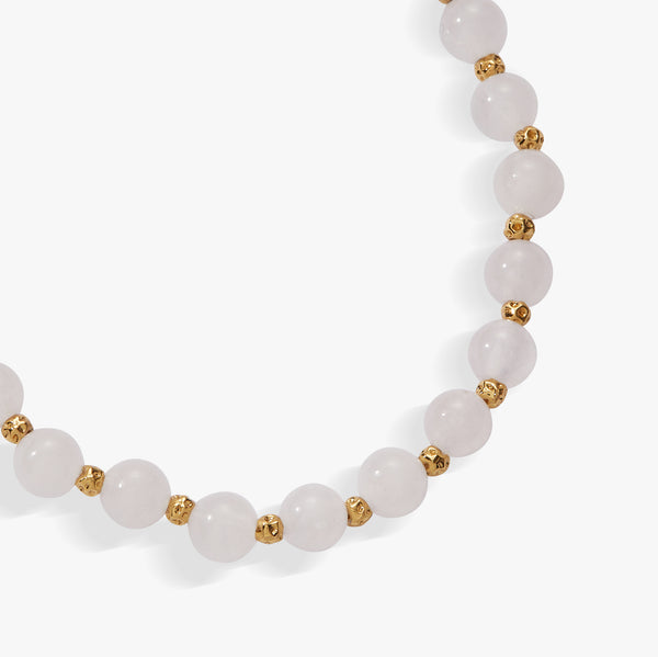 Alex And Ani White Jade Healing Stone Stretch Bracelet