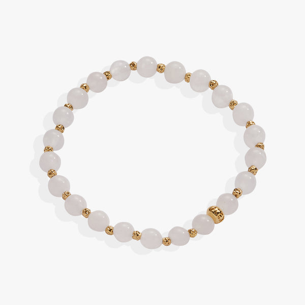 alex and ani White Jade Healing Stone Stretch Bracelet