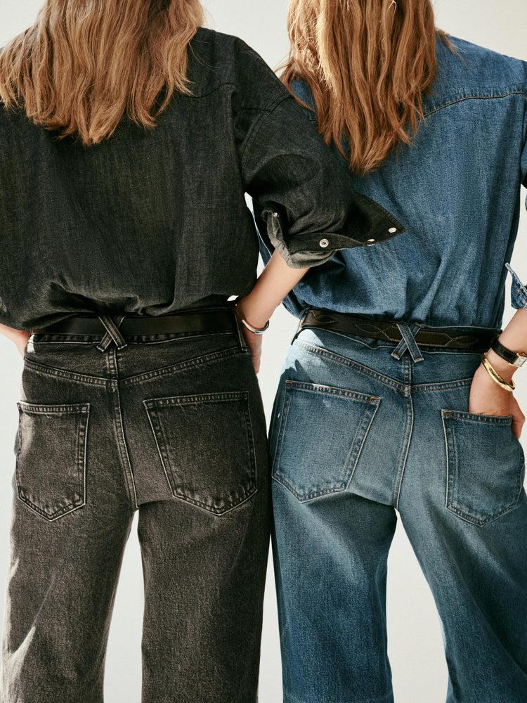 Alex Mill Alek Relaxed Wide Leg Jean Paris Medium Wash