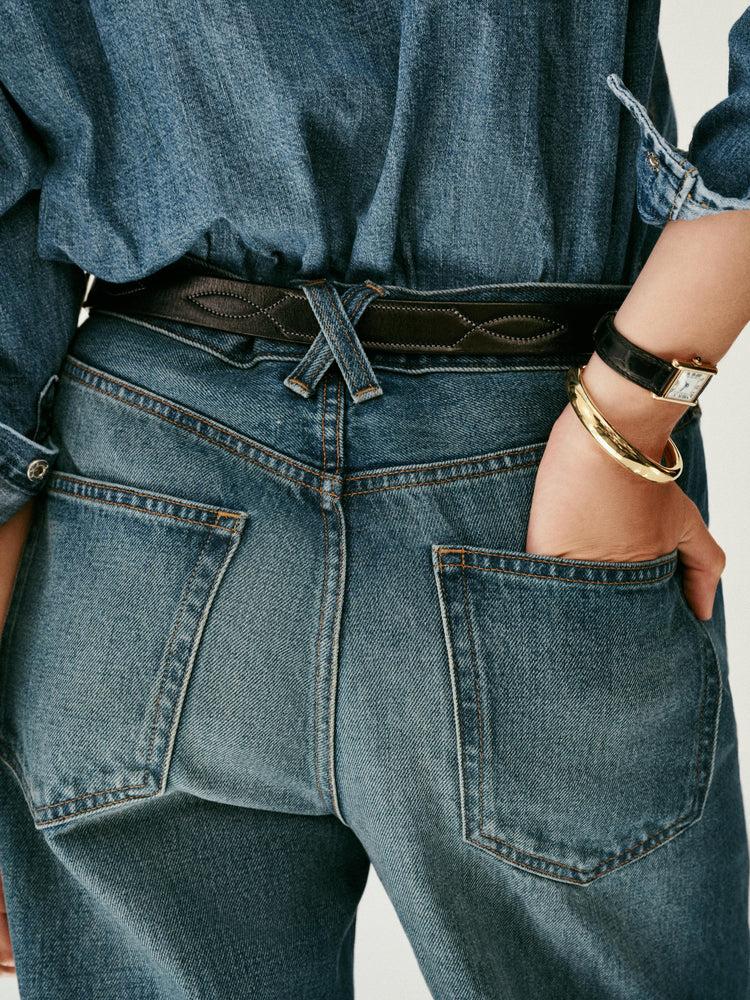 Alex Mill Alek Relaxed Wide Leg Jean Paris Medium Wash