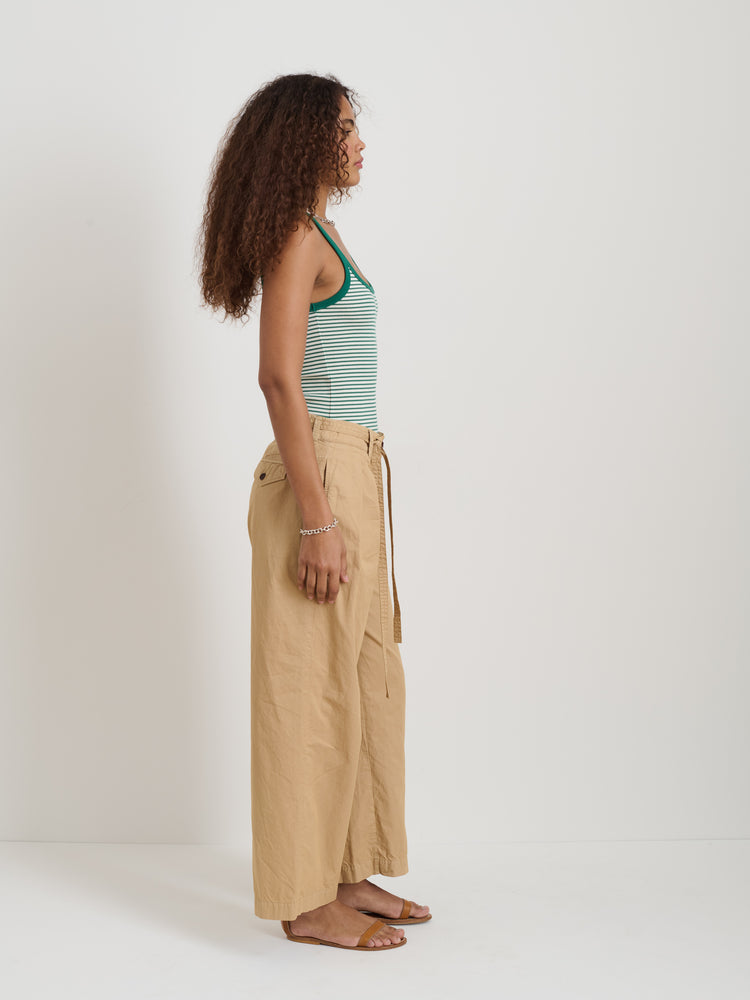 Alex Mill 365 Ribbed Tank Green/Ivory