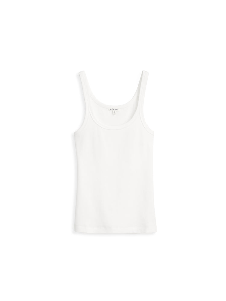 alex mill 365 Ribbed Tank Sea Salt