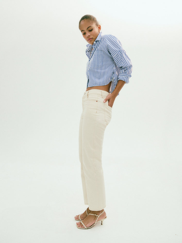 Alex Mill Bev Relaxed Jean Ecru