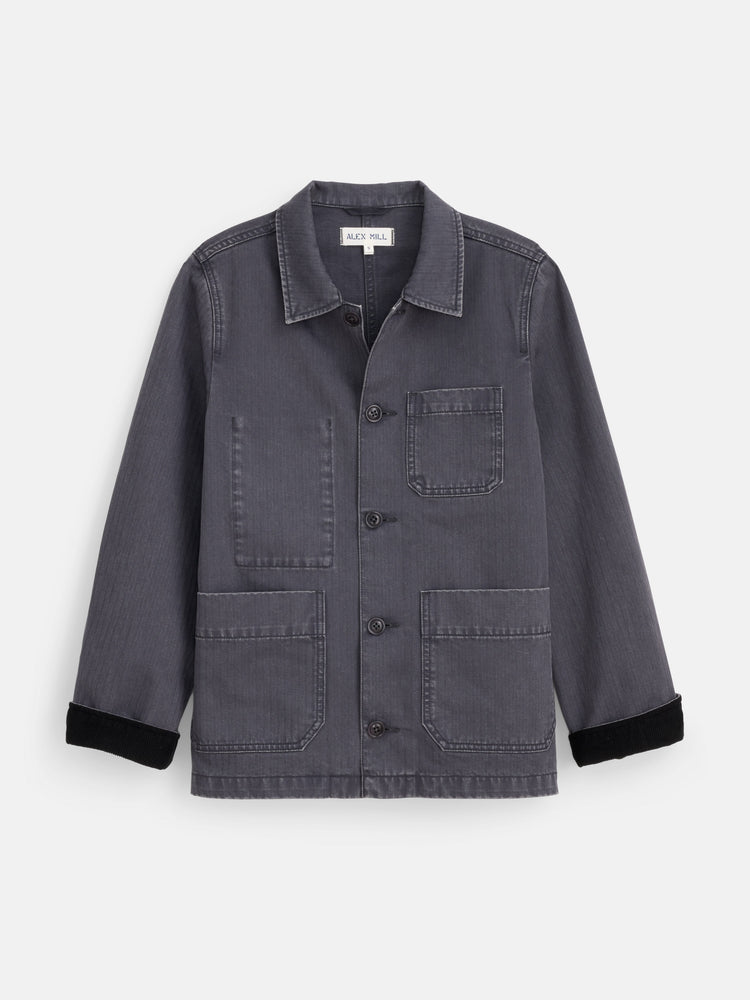 alex mill Britt Work Jacket in Herringbone Pebble