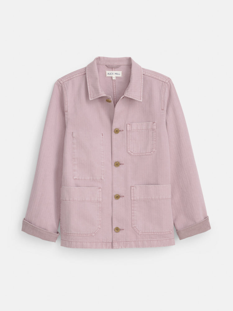 alex mill Britt Work Jacket in Herringbone Thistle