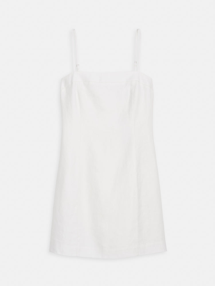 alex mill Chloe Dress In Linen Off White
