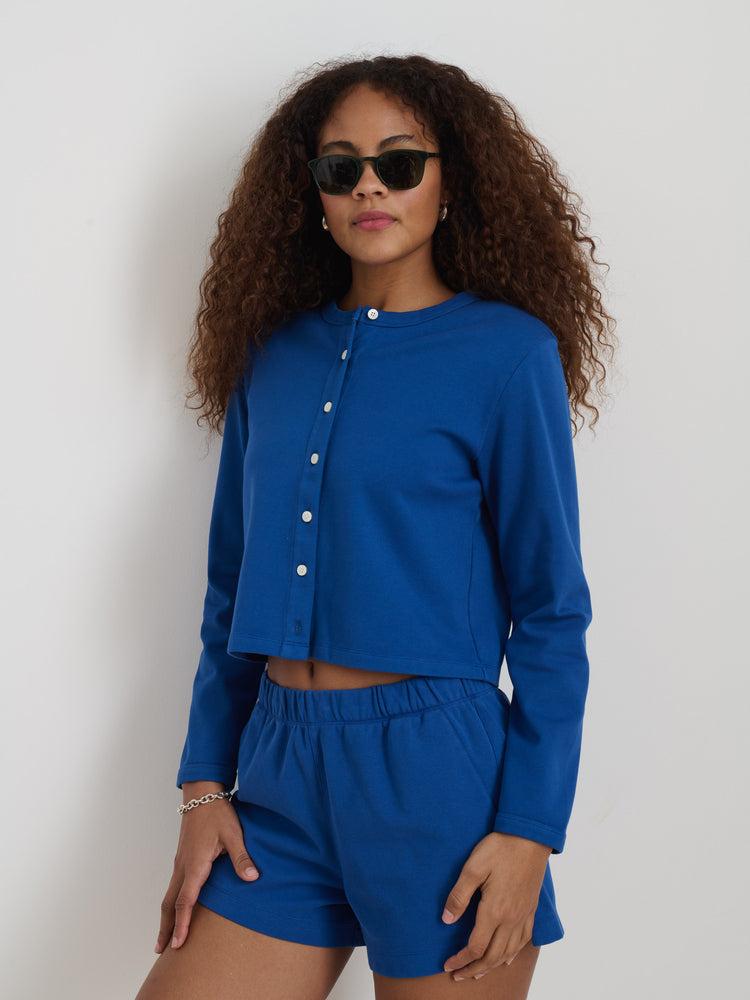 Alex Mill Coco Sport Cardigan Blue