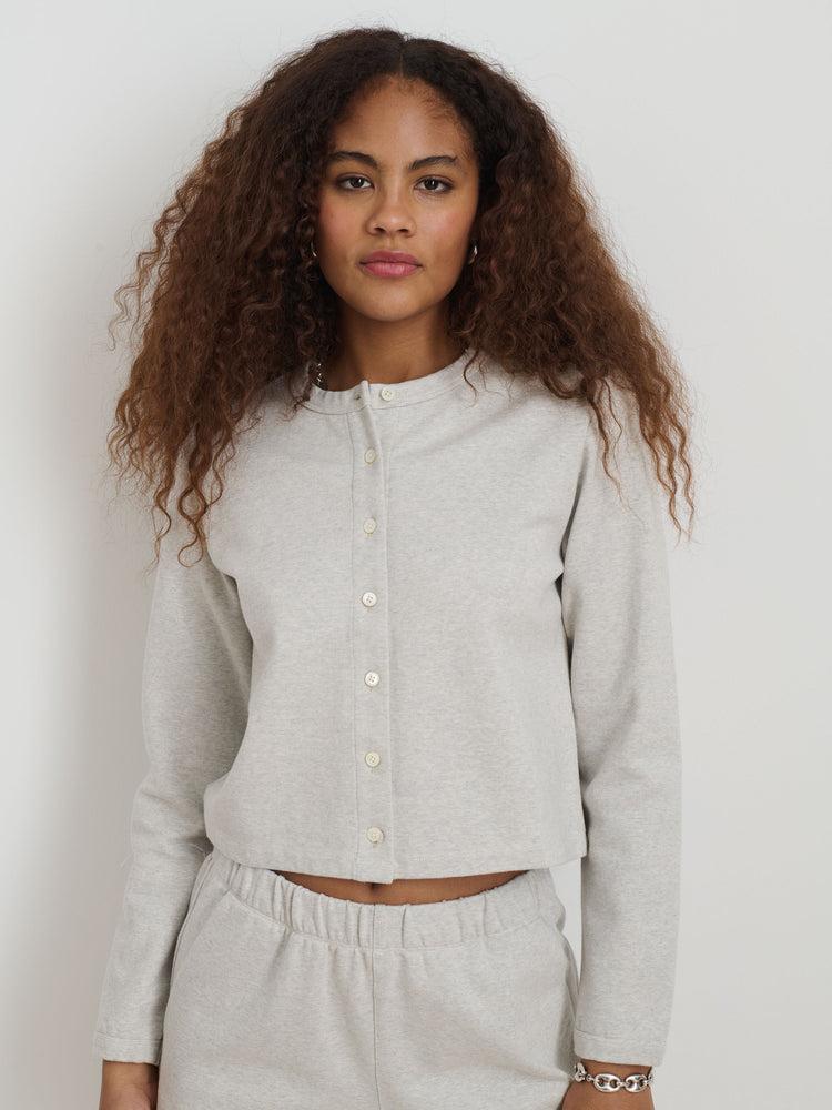 Alex Mill Coco Sport Cardigan Heather Grey