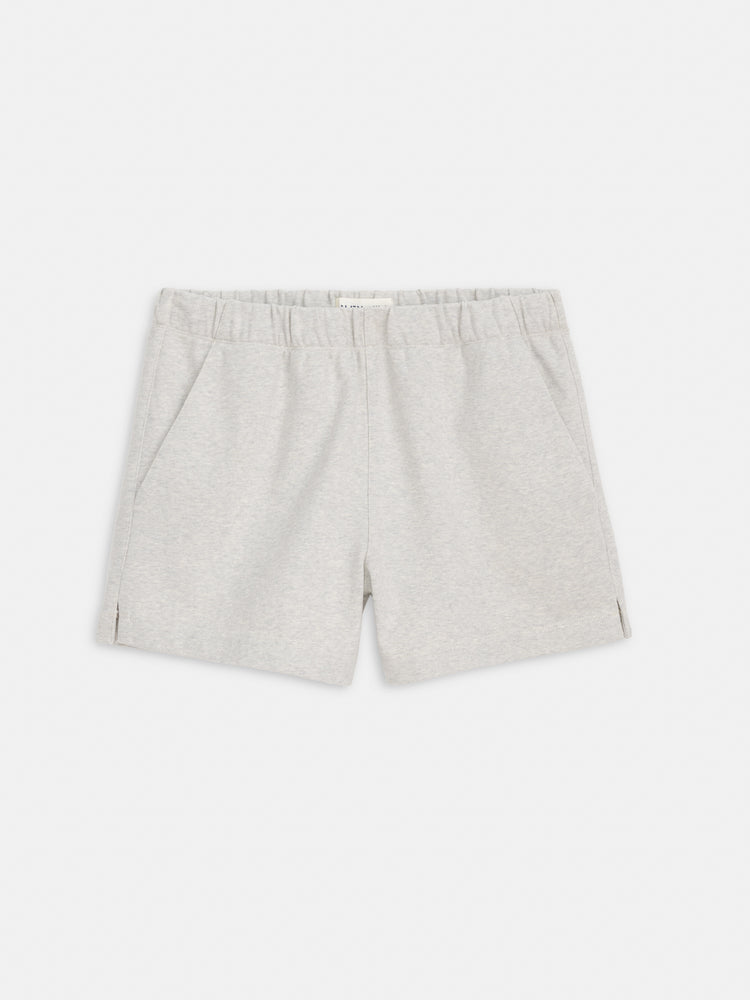alex mill Coco Sport Short In Cotton Heather Grey