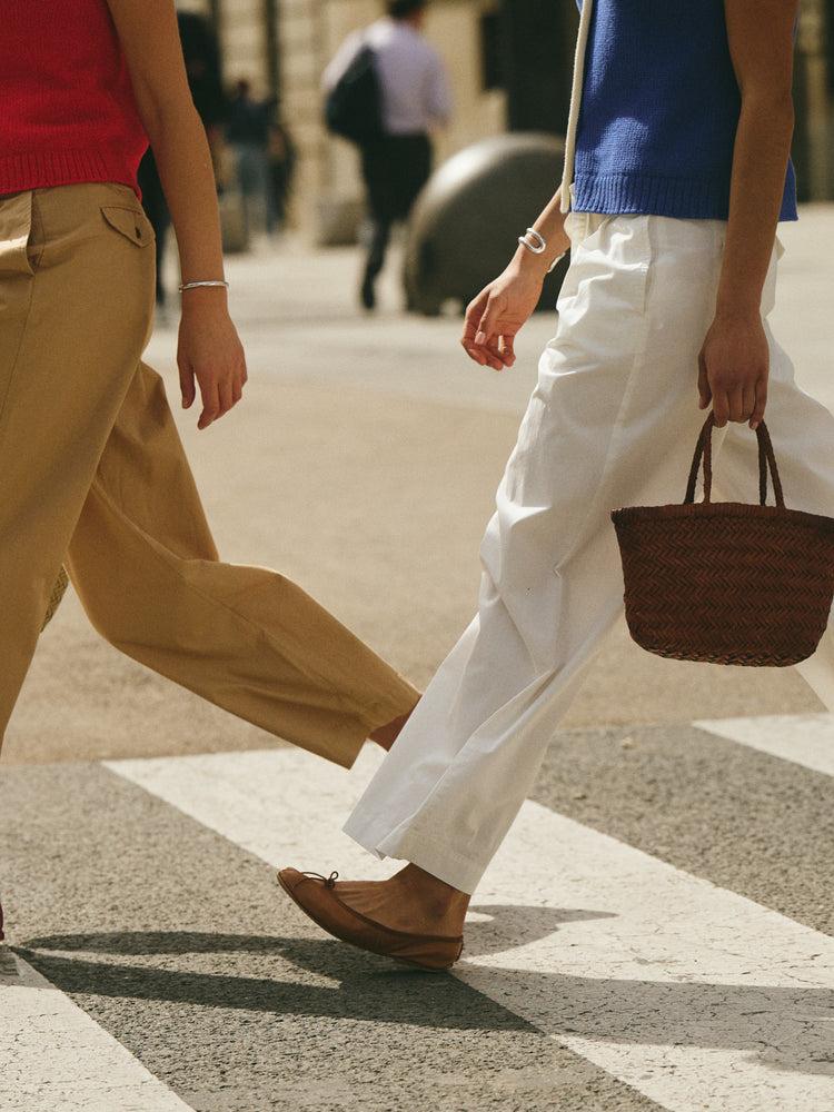 Alex Mill Dragon Diffusion Mini Flat Gora Bag Tan