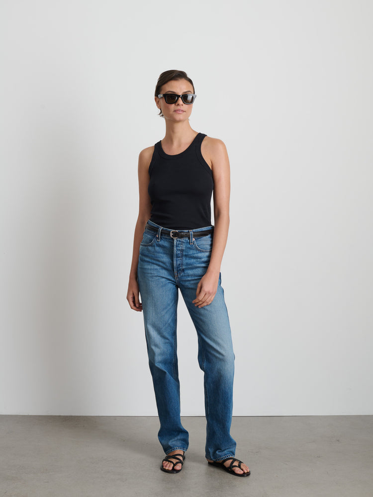 Alex Mill Everyday Rib Tank Black