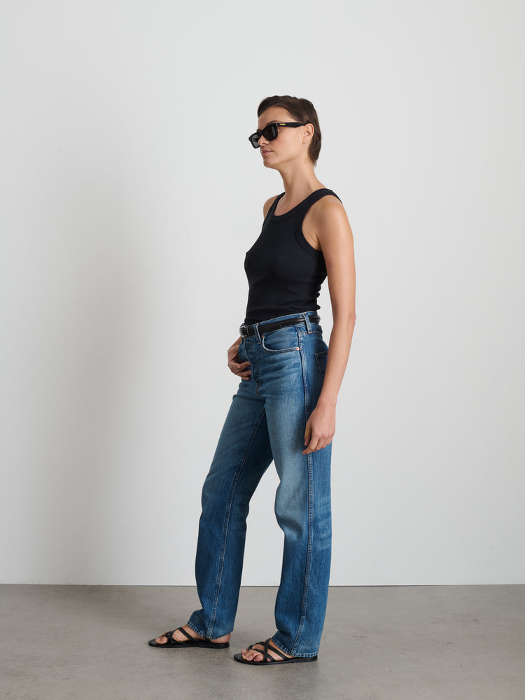 Alex Mill Everyday Rib Tank Black