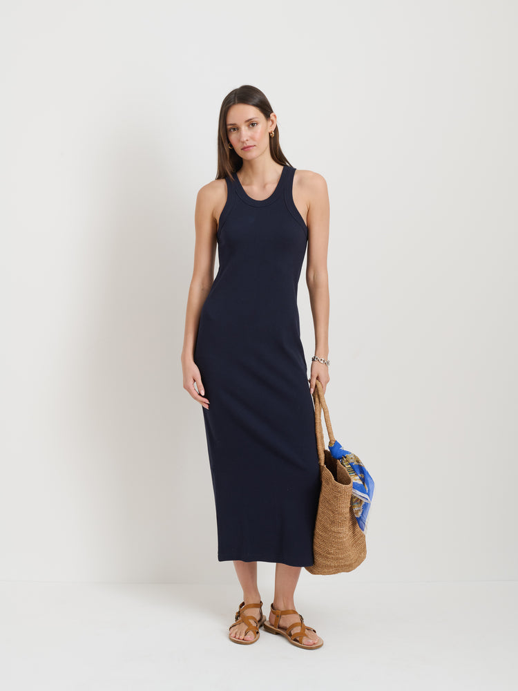 Alex Mill Everyday Rib Tank Dress Dark Navy
