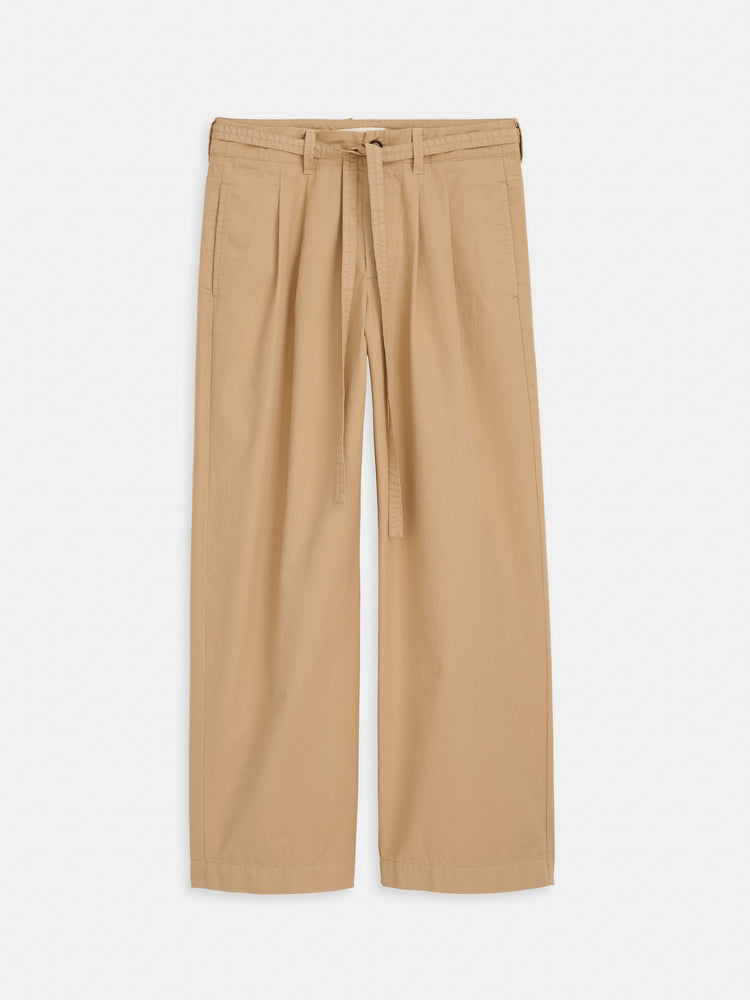 alex mill Ina Pleated Pant In Summer Twill Khaki